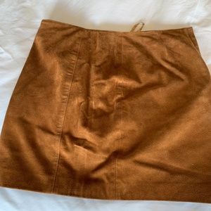 Suede skirt